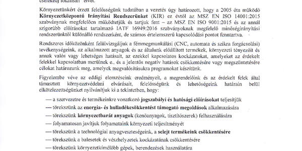 Minős&eacute;gbiztos&iacute;t&aacute;s-k&ouml;rnyezetpolitika