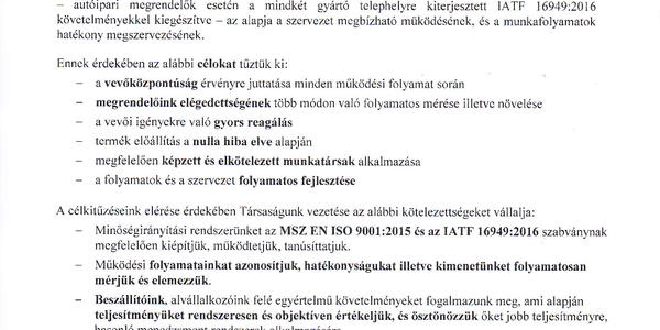 minős&eacute;gbiztos&iacute;t&aacute;s-minős&eacute;gpolitika